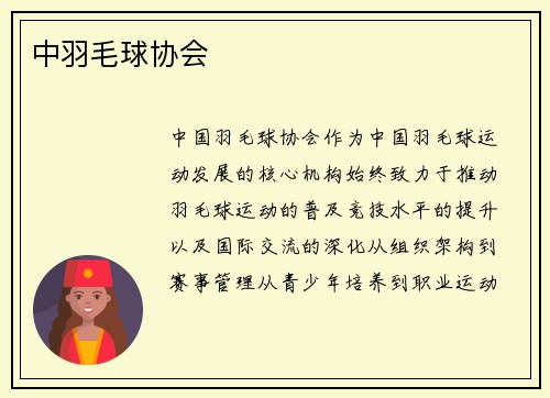 中羽毛球协会